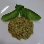 Dollop of basic pesto