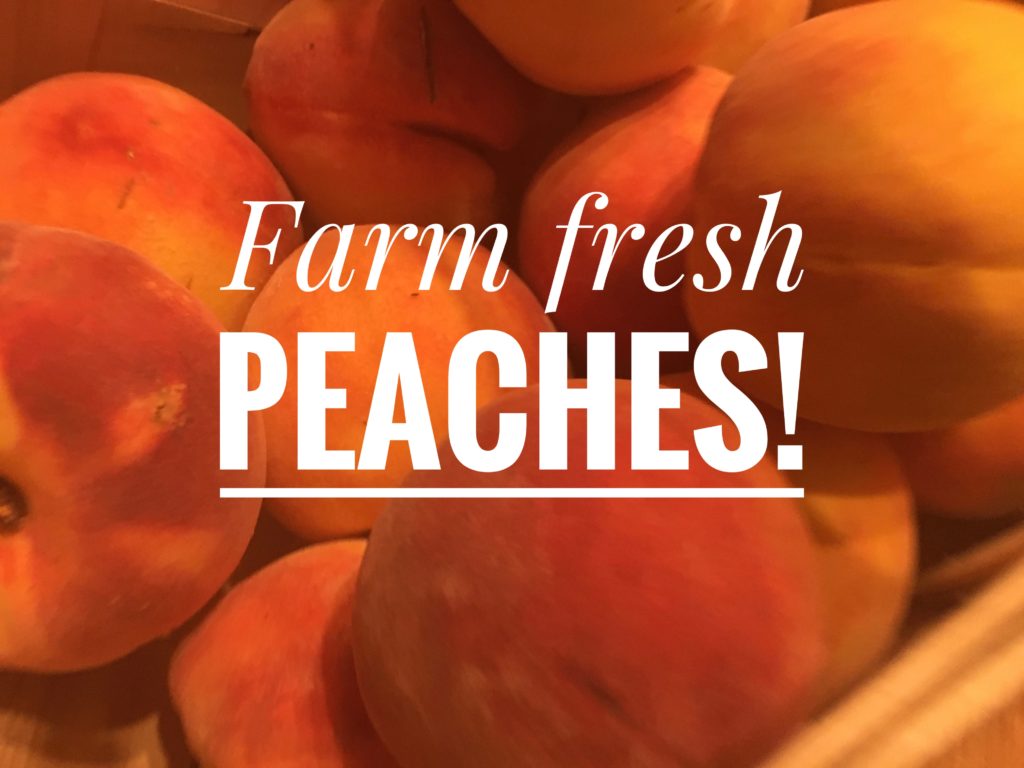 farm fresh peaches